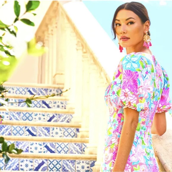 Lilly Pulitzer NWT Stretch Maxi Dress Size 14 - Picture 3 of 6